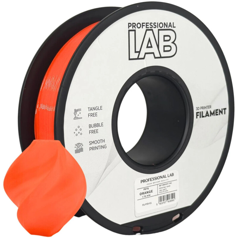 Professional Lab - PETG Filament - Oranžový (1,75 mm, 1 kg)